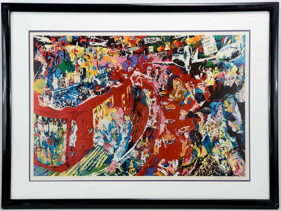 LeRoy Neiman "Bar at 21 club" (1 of 3)