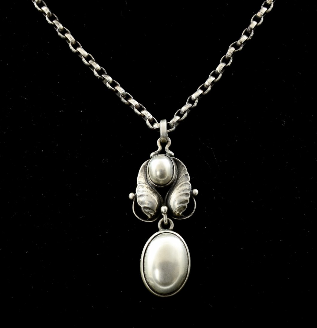Ladies Georg Jensen Silver Necklace (1 of 3)