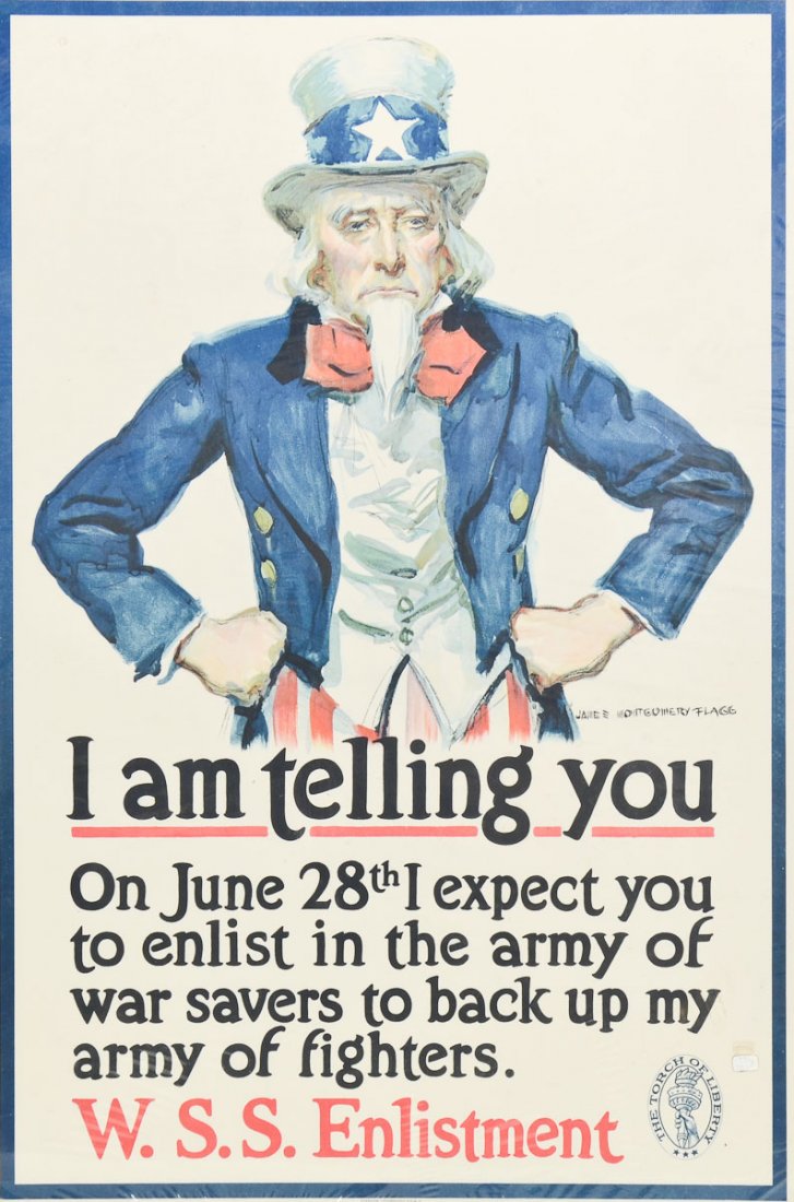 WWI Uncle Sam Enlistment Poster (1 of 2)