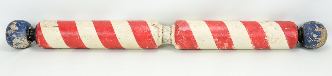 19th Century American Wood Barber Pole (1 of 3)