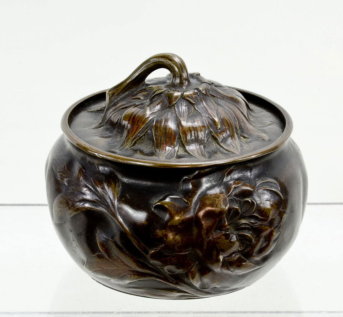 French Art Nouveau Covered Vessel (1 of 5)