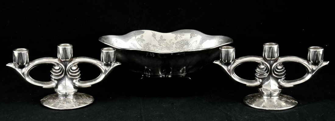 Rockwell Silver Overlay Console Set (1 of 4)