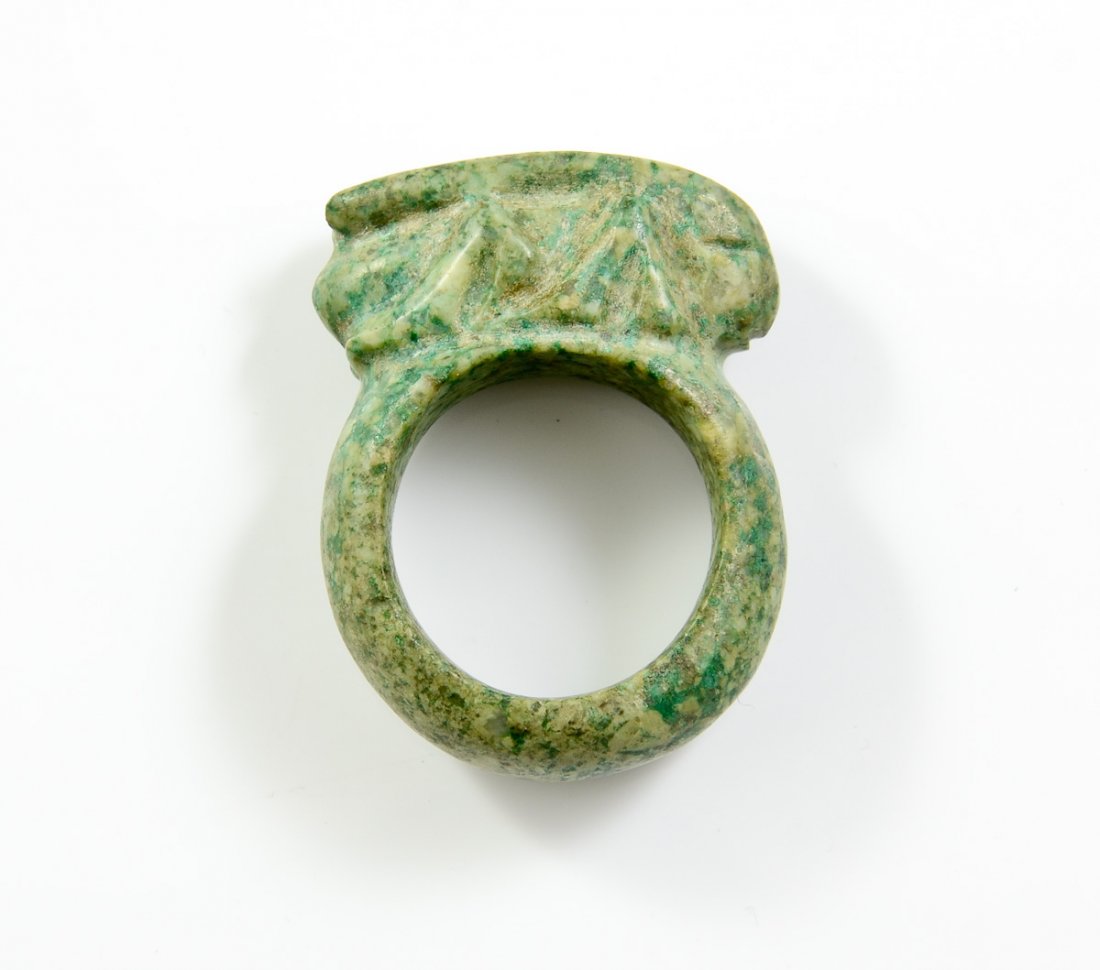 Carved stone grasshopper ring (1 of 3)