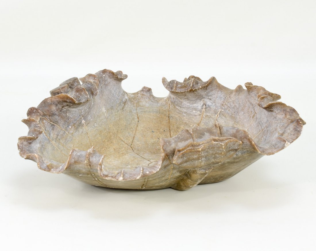 Large Chinese Soapstone bowl (1 of 4)