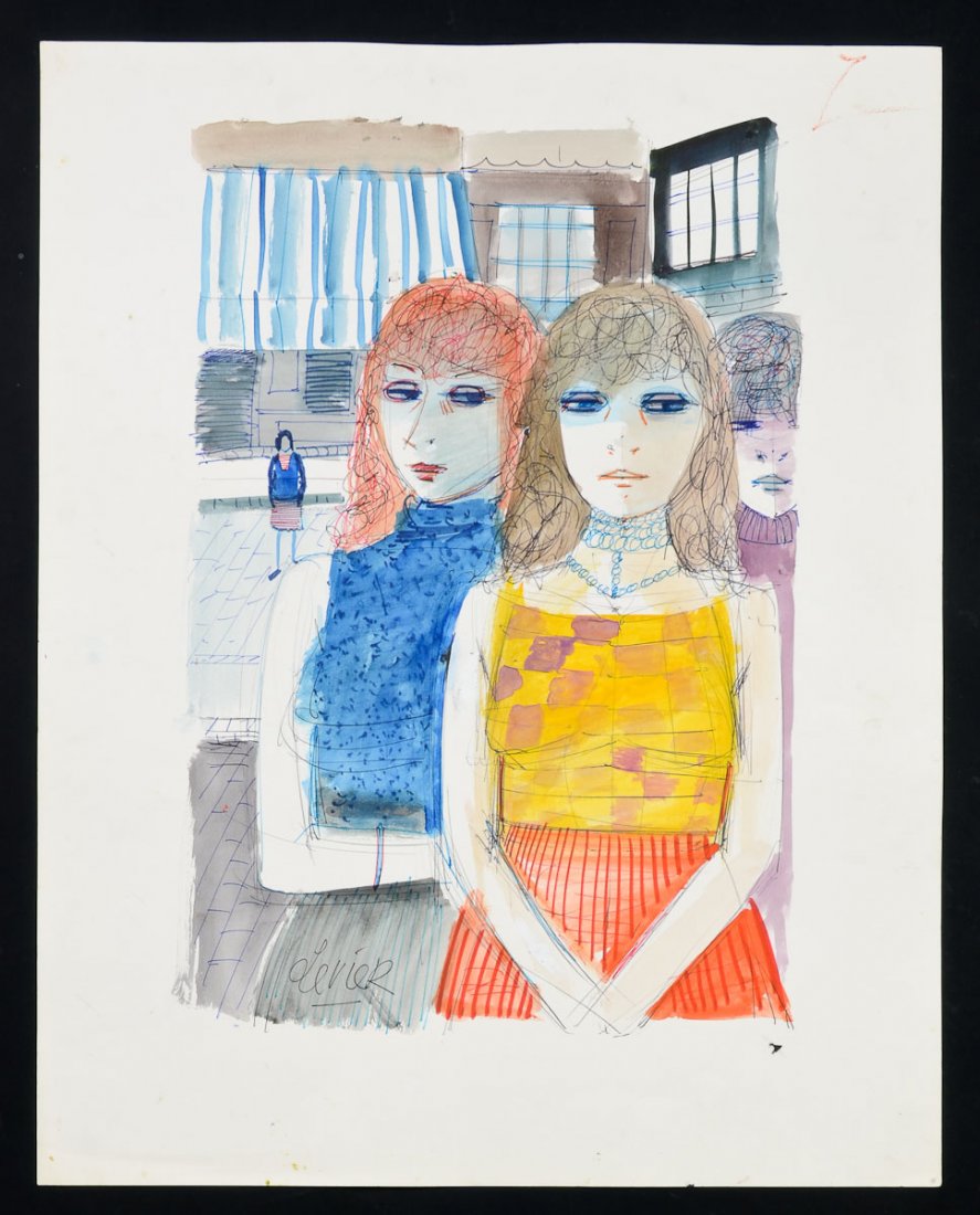 Charles Levier Watercolor (1 of 3)