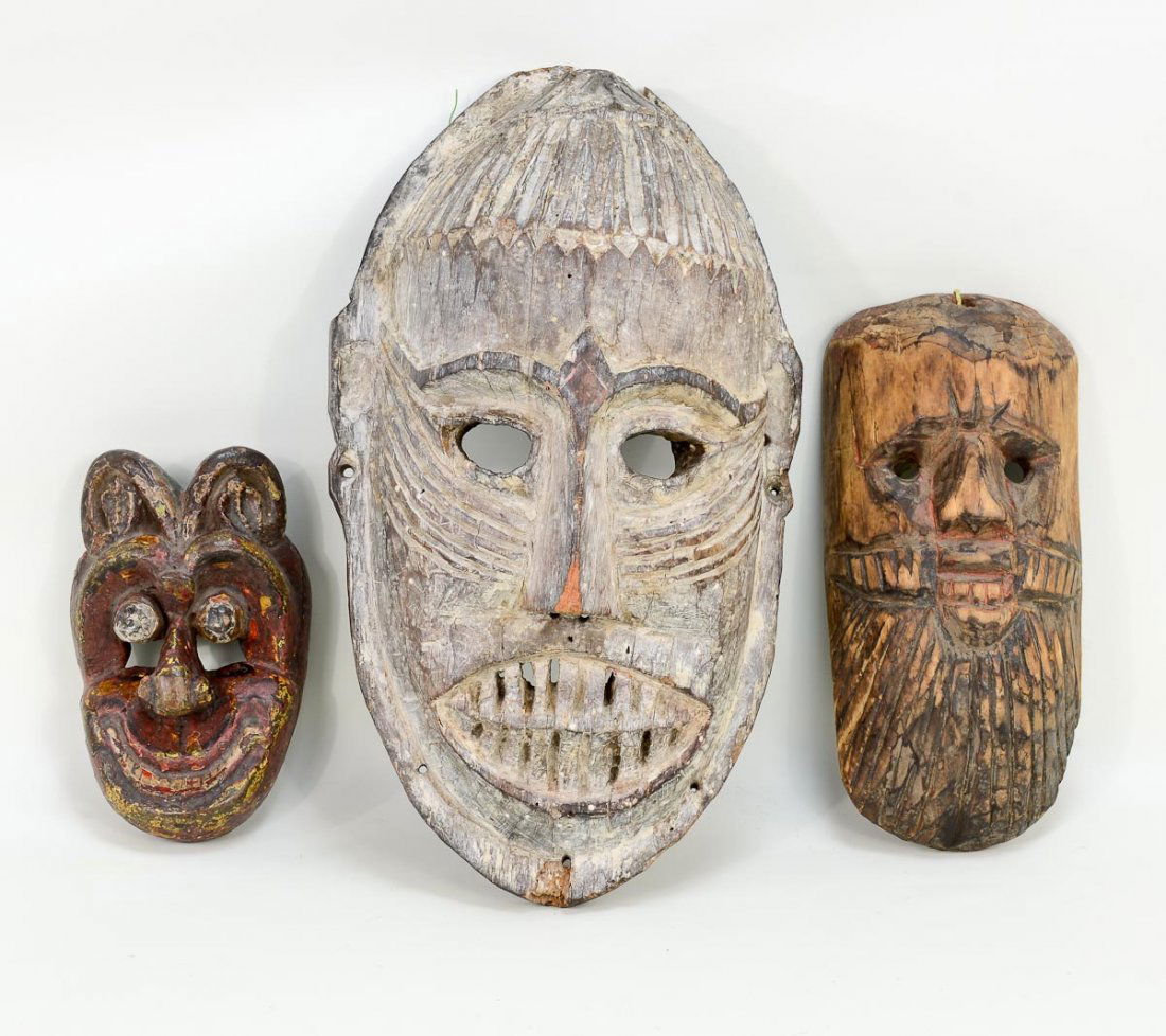 Three tribal masks (1 of 5)