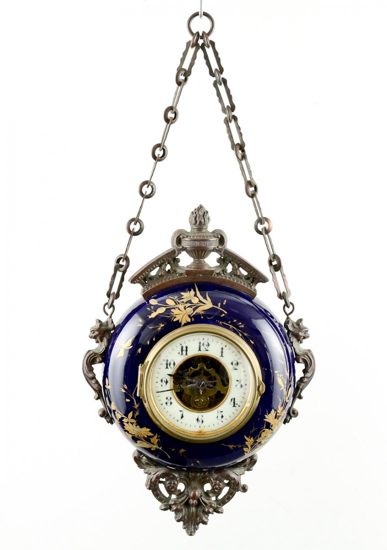French Porcelain Pendant Clock (1 of 3)