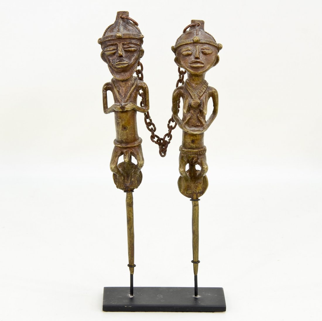 Pair of African Bronze Figures (1 of 3)