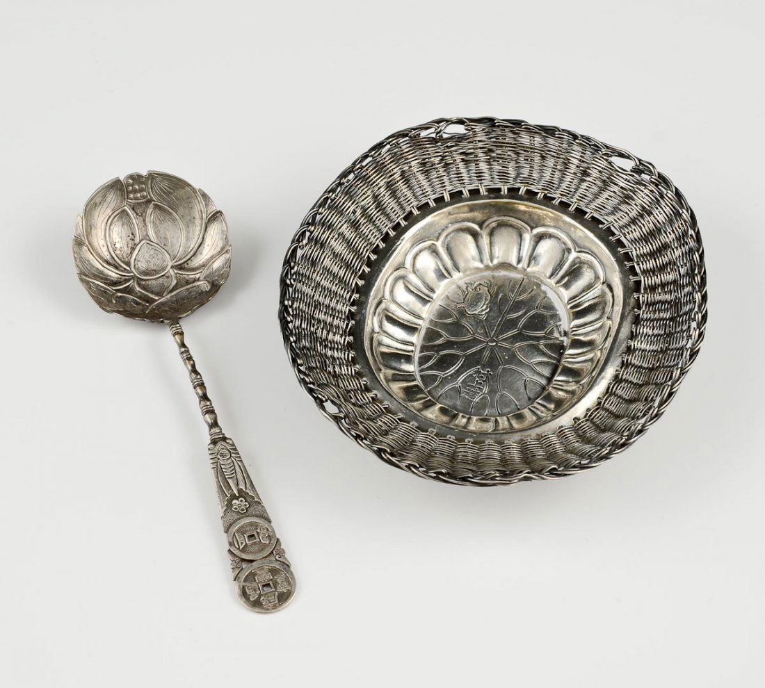 Chinese Export Silver Spoon and Rest (1 of 4)