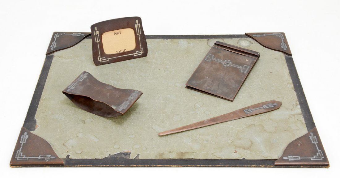 Heintz Art Metal Co. Bronze Desk Set (1 of 2)
