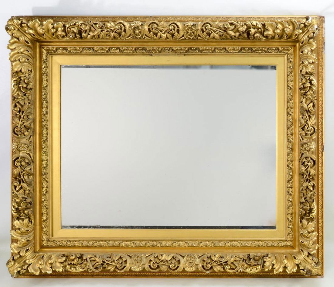 Victorian Gilt and Gesso Mirror (1 of 1)