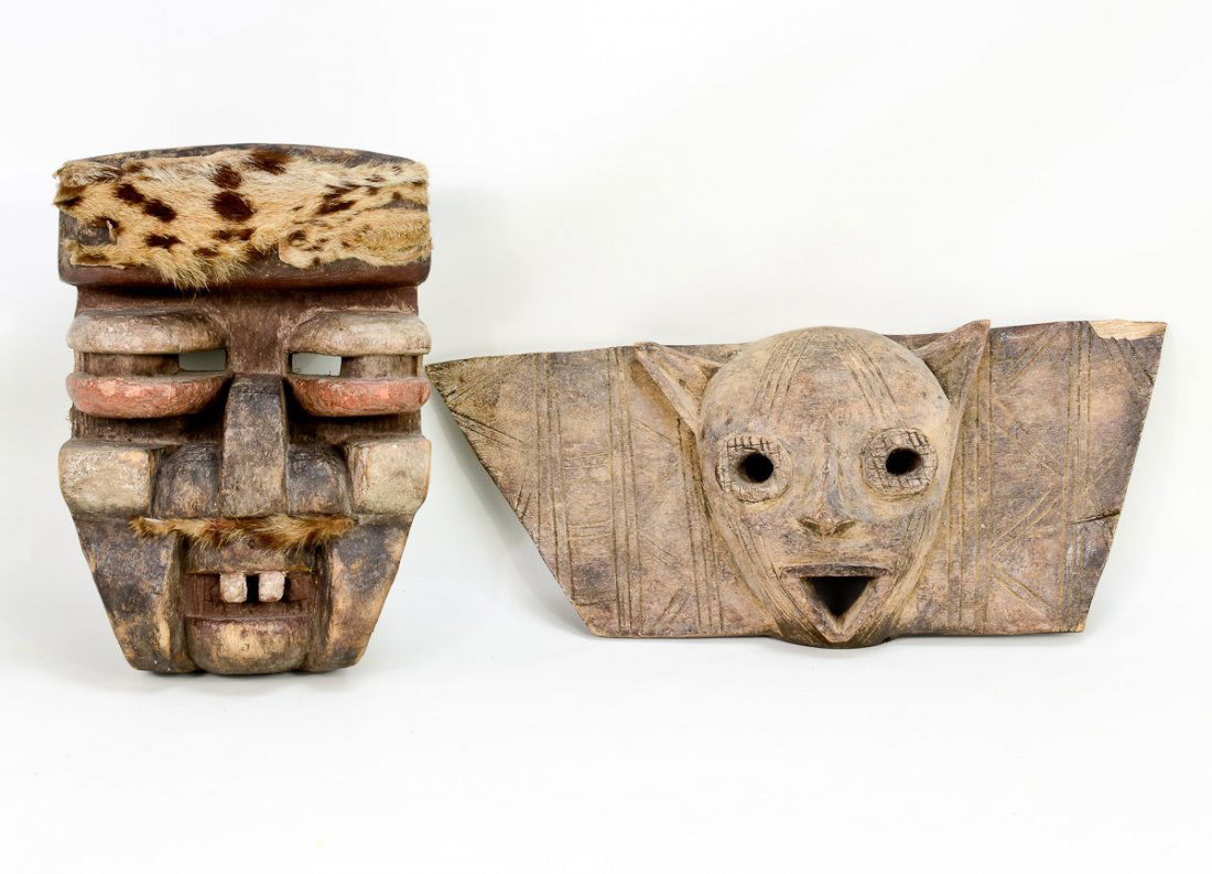 Two Tribal Ethnic Masks (1 of 5)