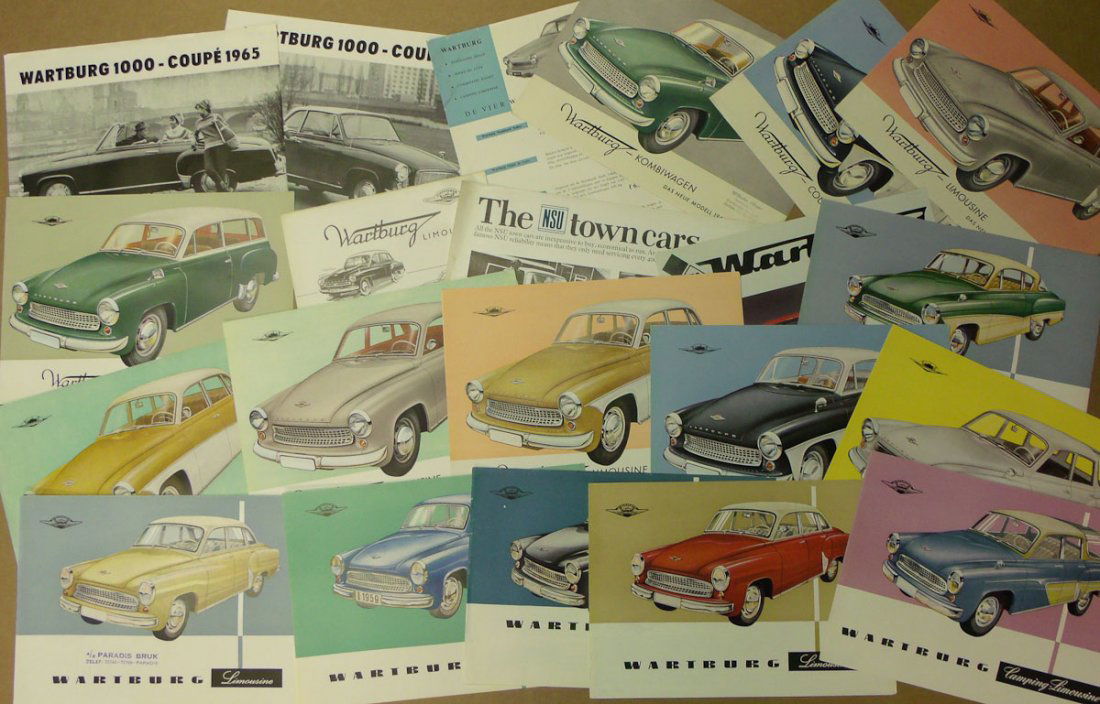 Auto Union DKW, Wartburg, NSU brochures (1 of 4)
