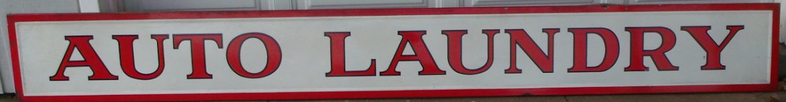 Auto Laundry sign, (1 of 1)