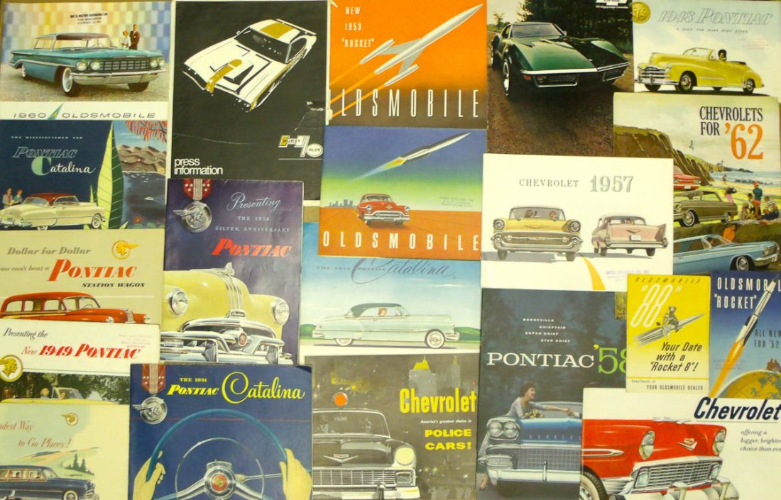 1940's - 1960's General Motors brochures, (1 of 2)