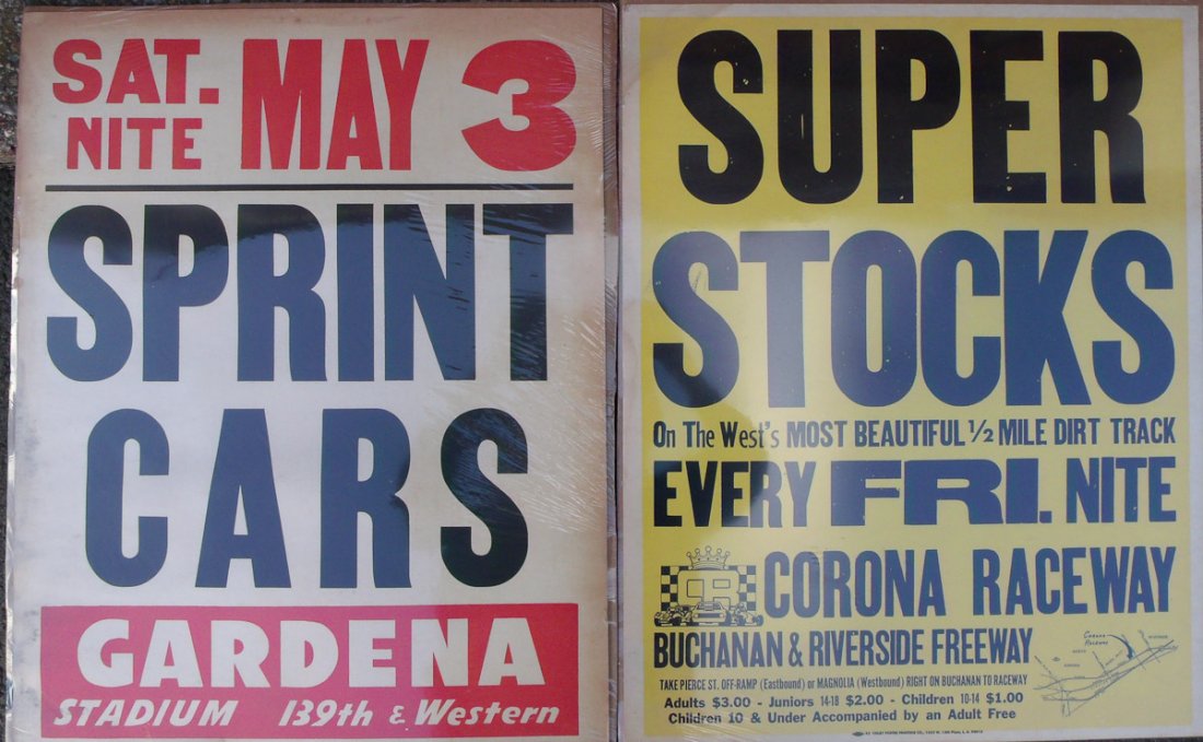 Four West Coast race posters (1 of 2)