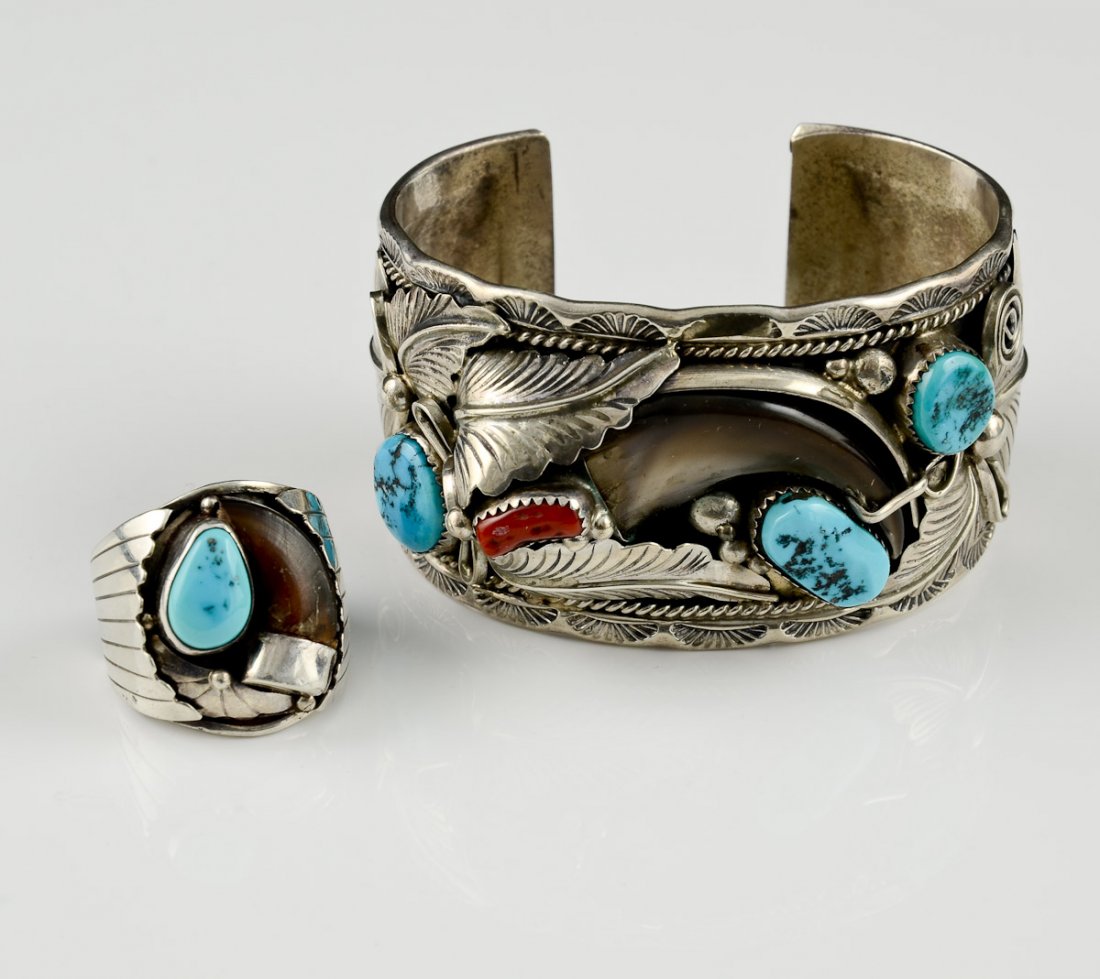 2 Pcs Southwest  Bearclaw Jewelry (1 of 3)