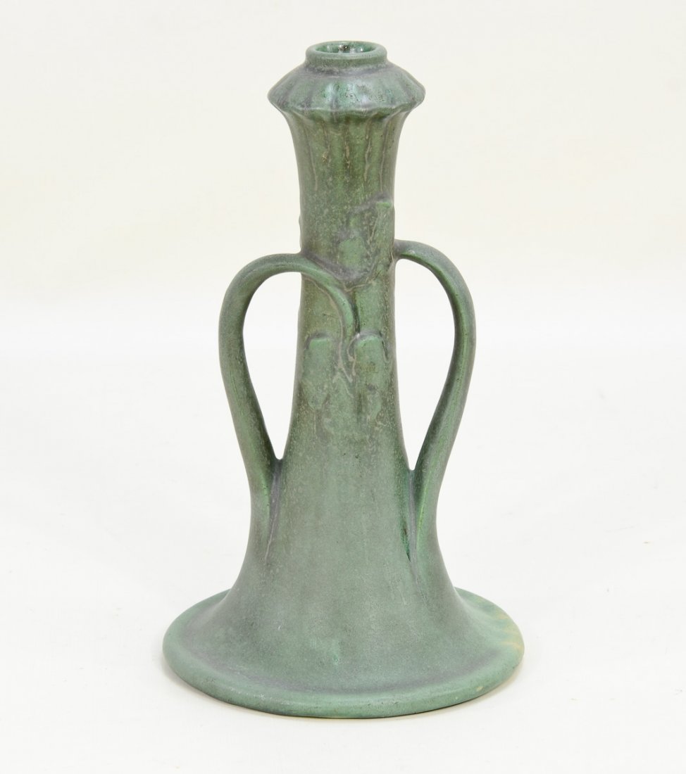 Teco Pottery Candle Holder (1 of 3)