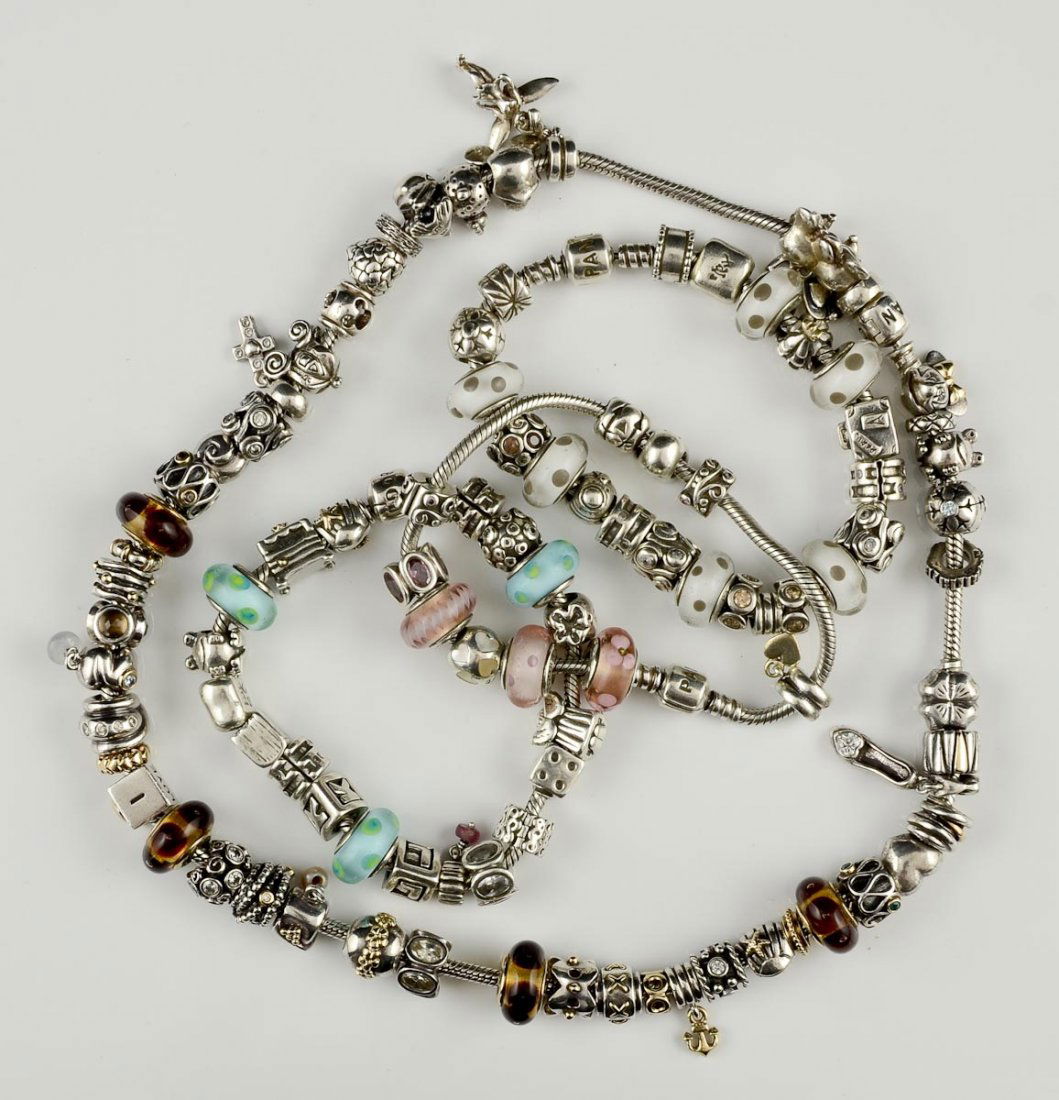 Pandora Charm Necklace and 3 Bracelets (1 of 4)