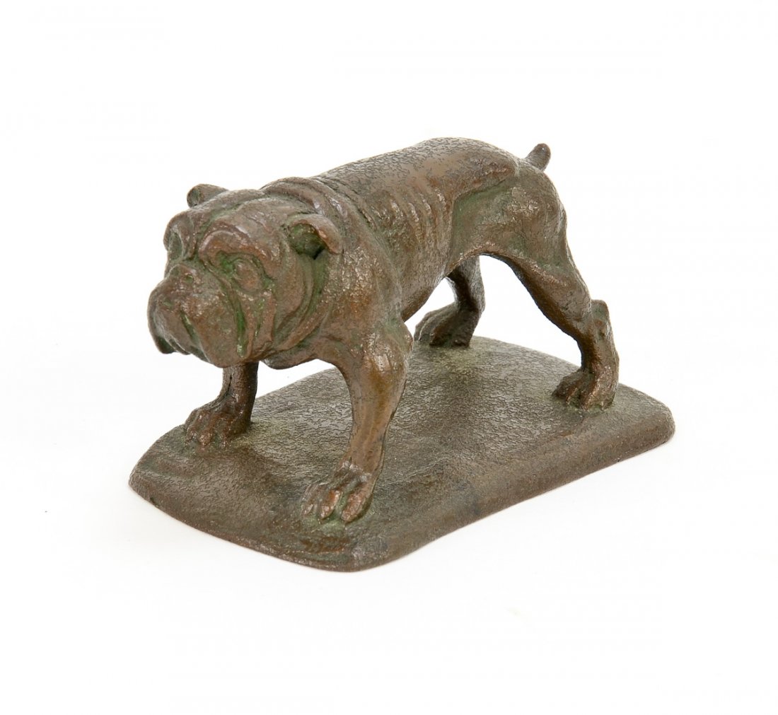 Tiffany Studios Bronze Bulldog Paperweight (1 of 4)