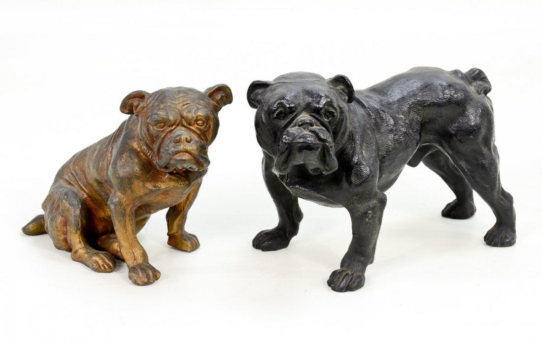 2 Cast Metal Bulldogs (1 of 4)