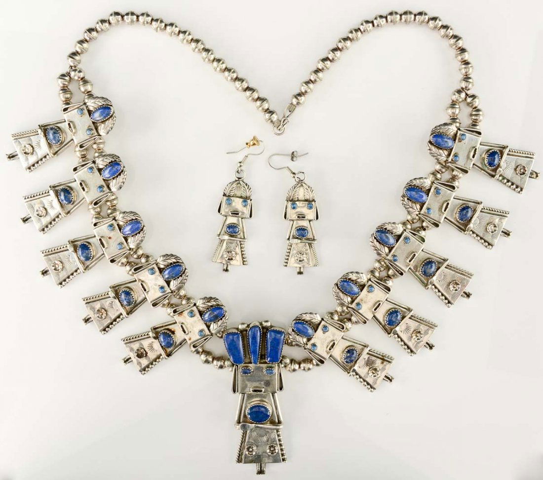 Native American Silver Kachina Necklace (1 of 4)