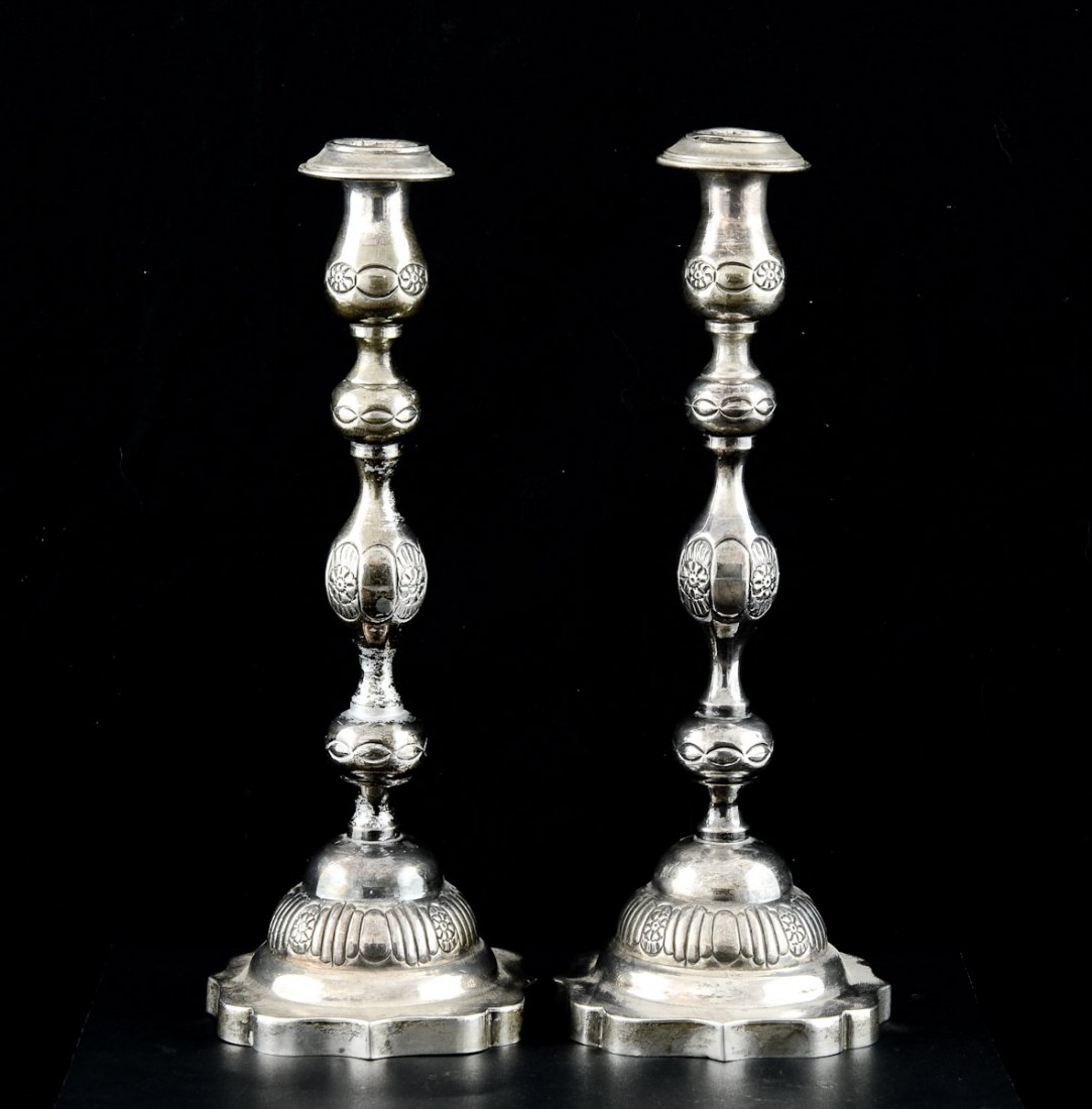 English Silver Candlesticks (1 of 4)