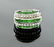 Mens or Ladies 14K Diamond Emerald Ring
