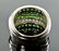 Mens or Ladies 14K Diamond Emerald Ring - 3