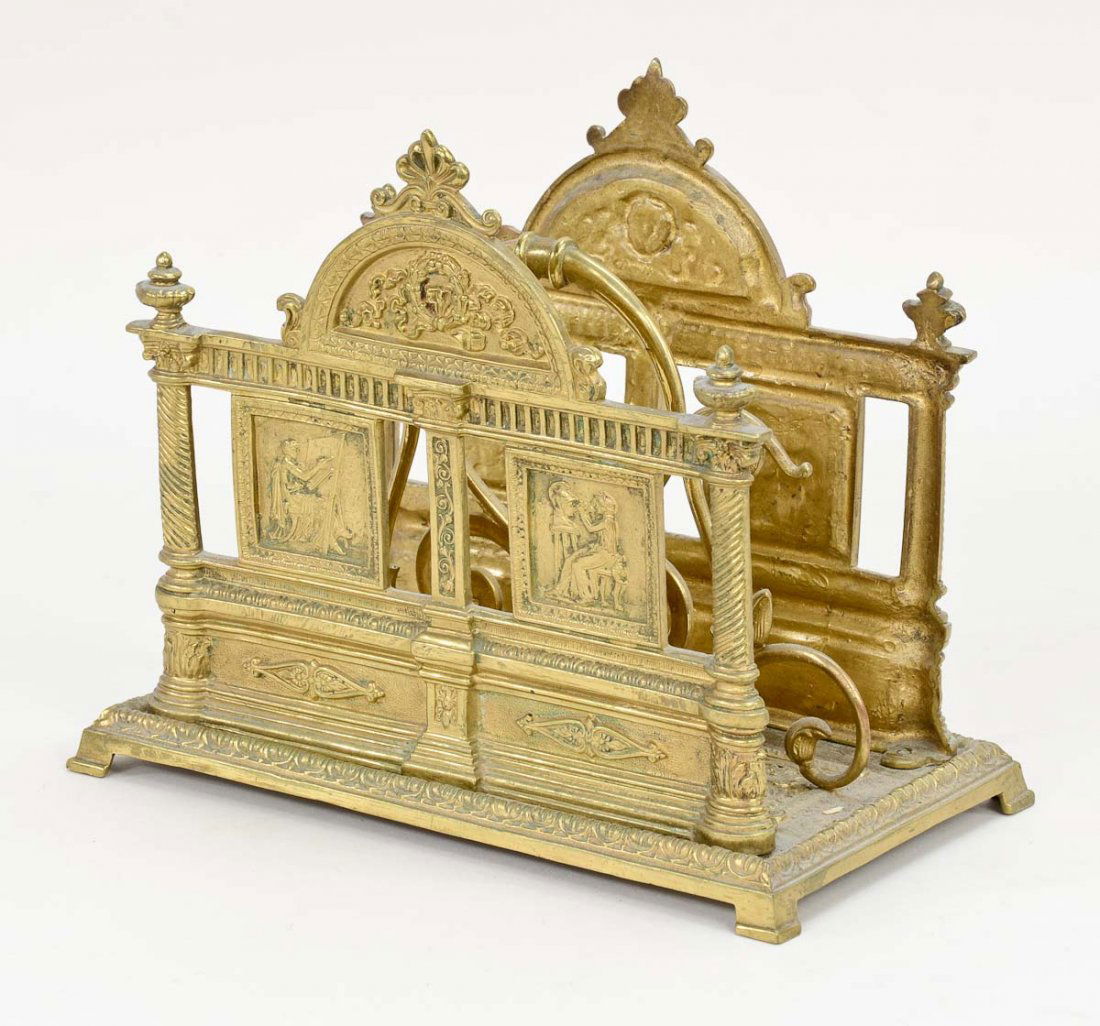 Victorian Brass Letter Holder (1 of 3)