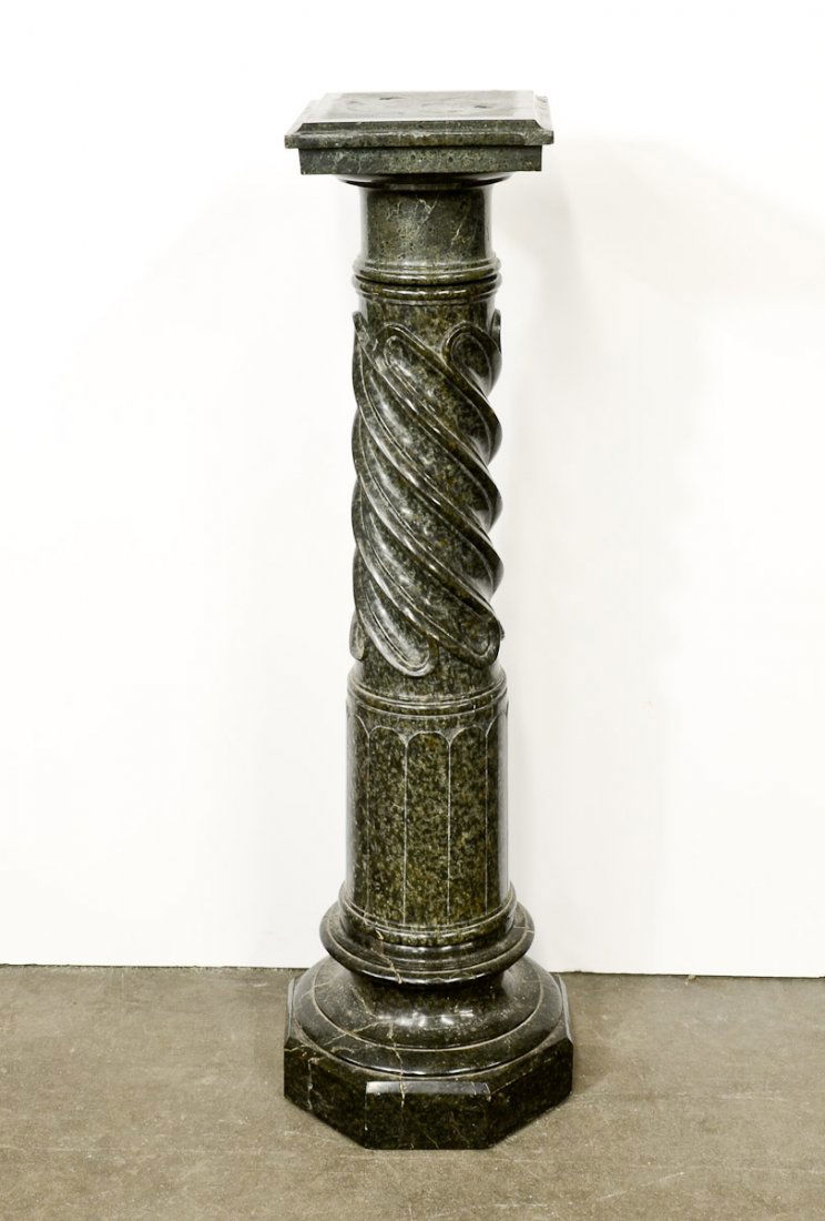 Green Marble twist Pedestal (1 of 2)