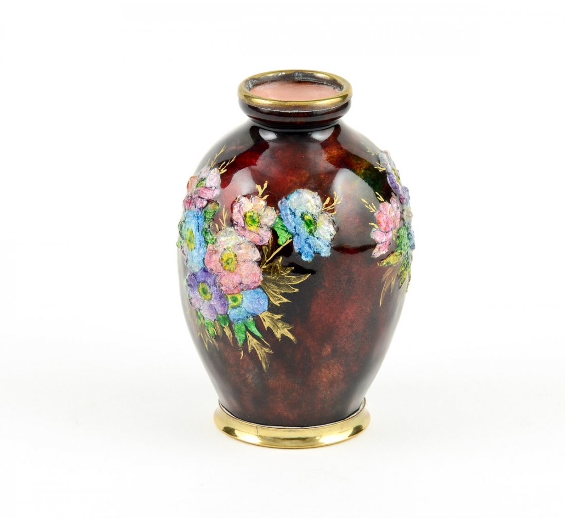 Camille Faure for Limoges enamel vase (1 of 5)