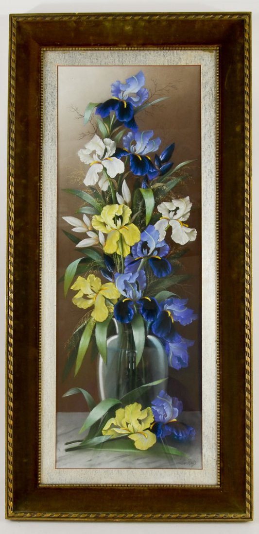 Victorian Floral Still Life, Pastel (1 of 3)
