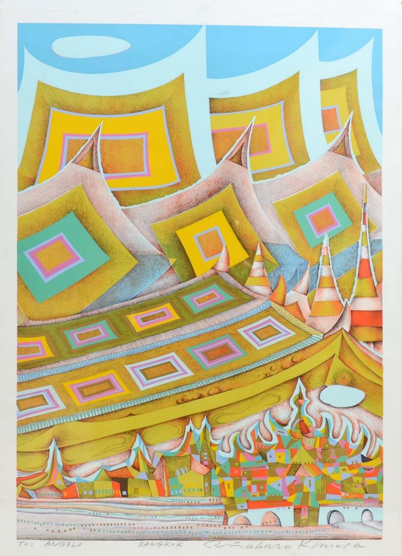 Risaburo Kimura "Bangkok" Silkscreen Print (1 of 3)