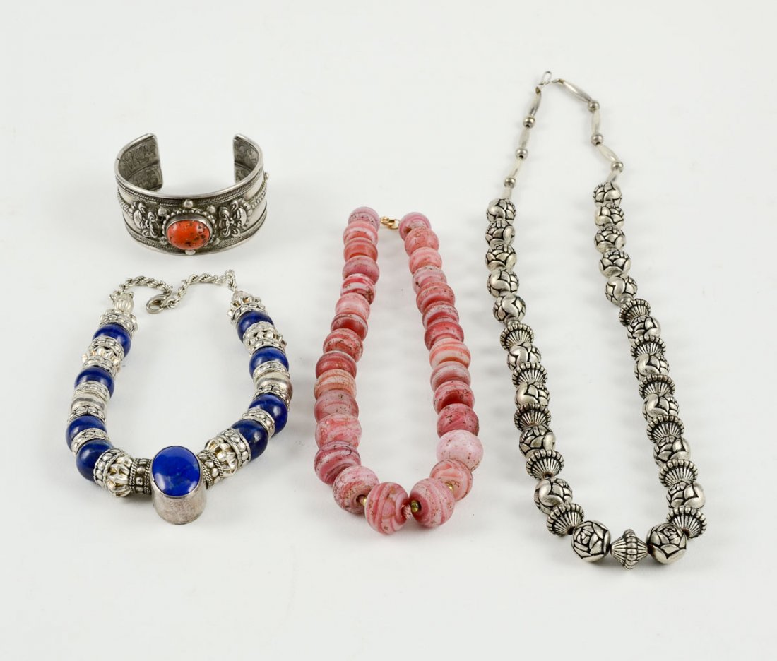 Sterling Silver Bracelet and 3 Necklaces (1 of 5)