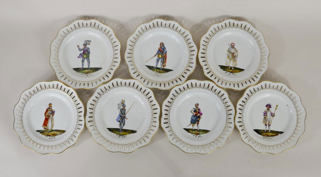 7 German Porcelain Plates (1 of 2)