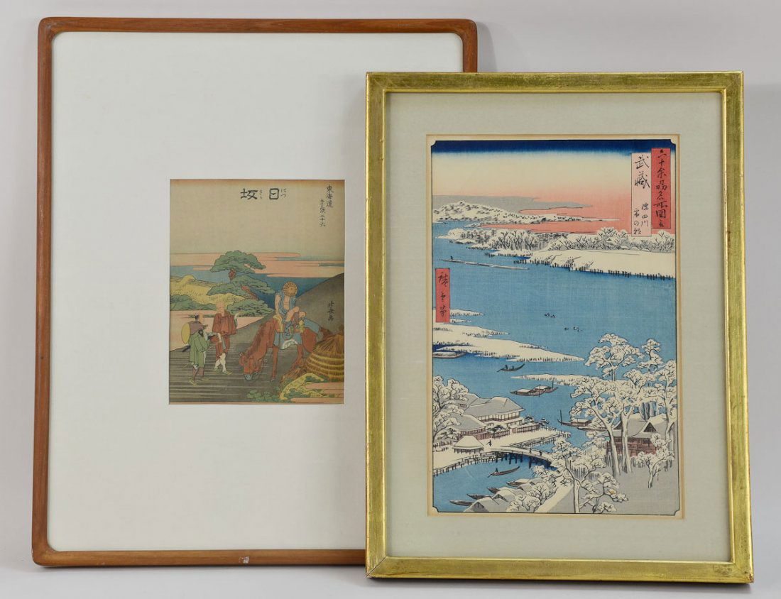 2 Japanese Wood Block Prints (1 of 5)