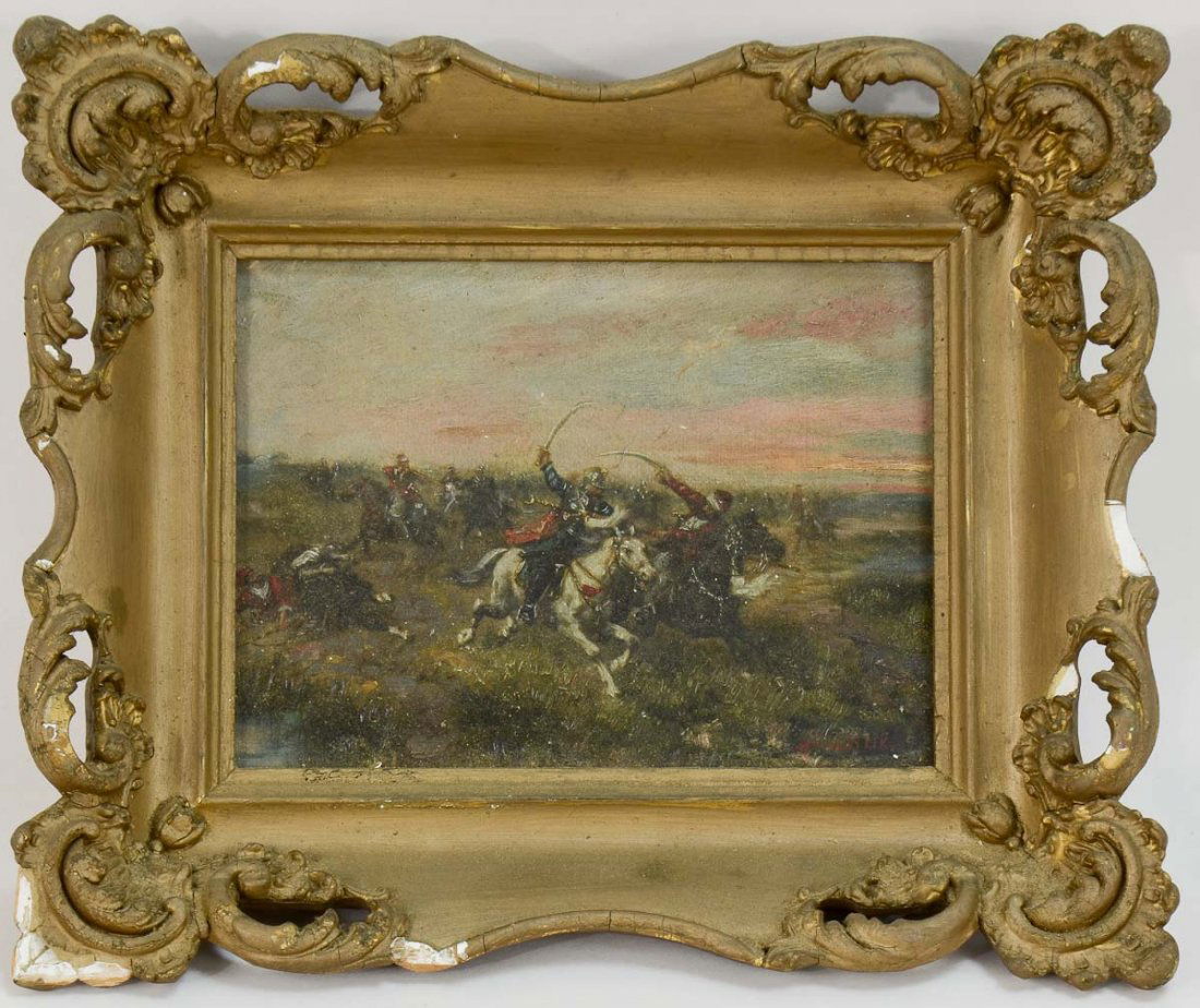 19th Century Battle Painting (1 of 5)