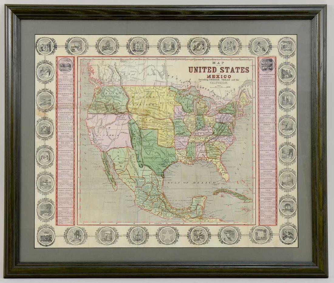 John Haven Map: United States and Mexico (1 of 2)