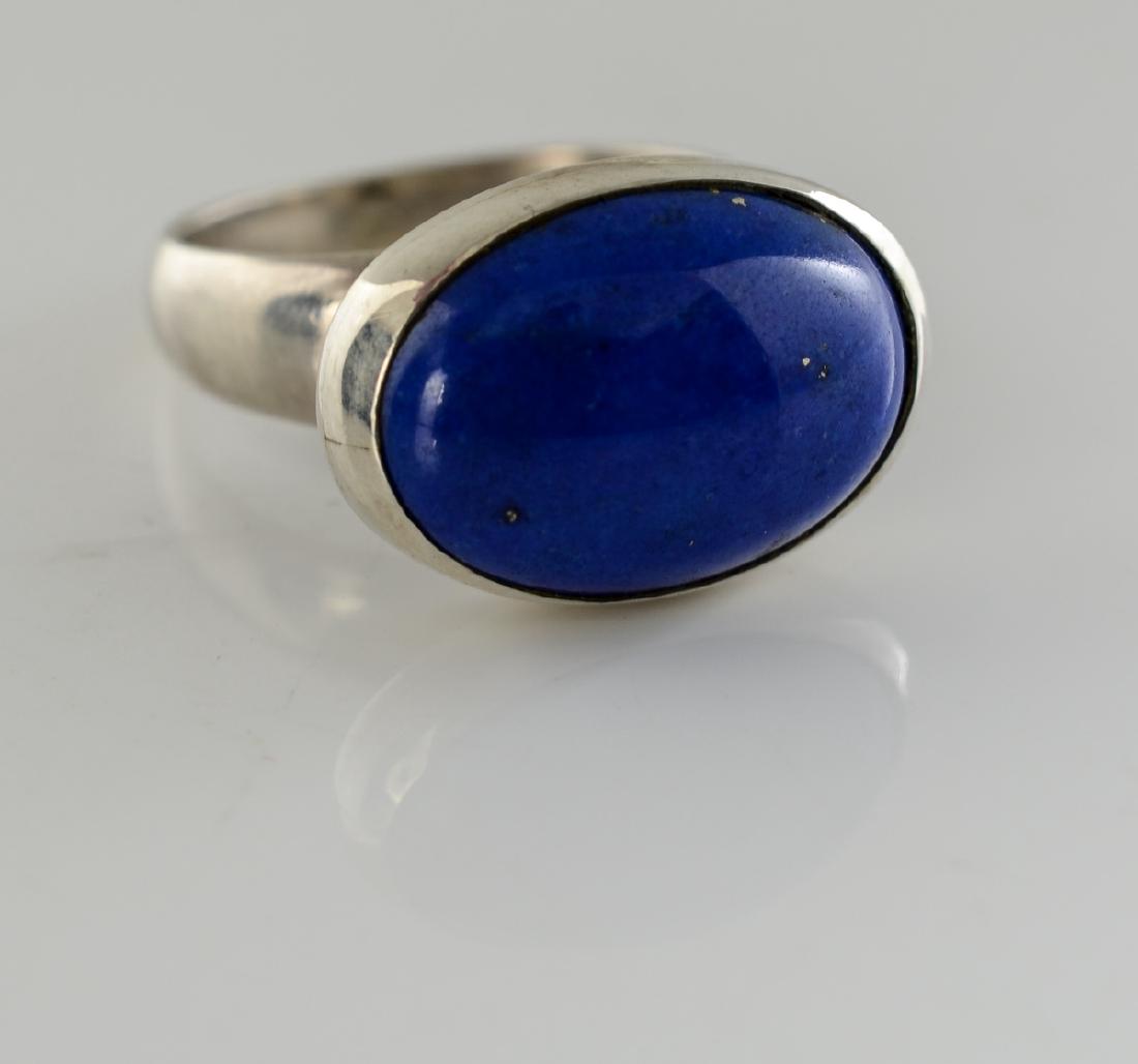 Georg Jensen Sterling Silver Lapis Ring (1 of 3)