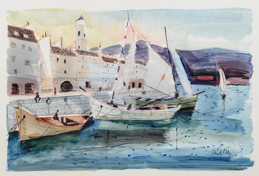 Charles Levier Watercolor Boats (1 of 2)