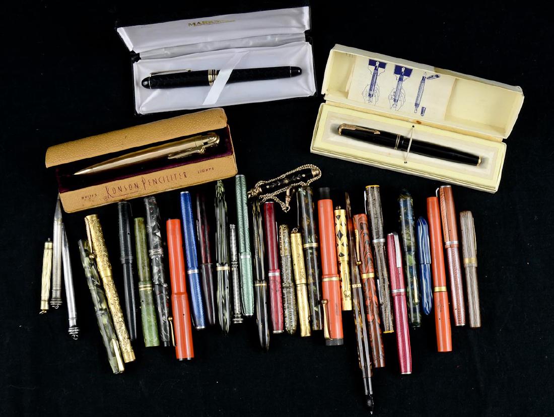 Group of Antique Fountain Pens (1 of 1)