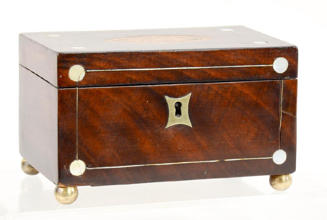 19th Century Inlaid Tea Caddy (1 of 5)
