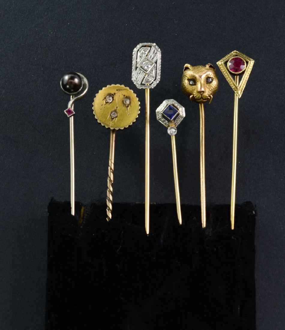 Six Antique Stick Pins (1 of 1)