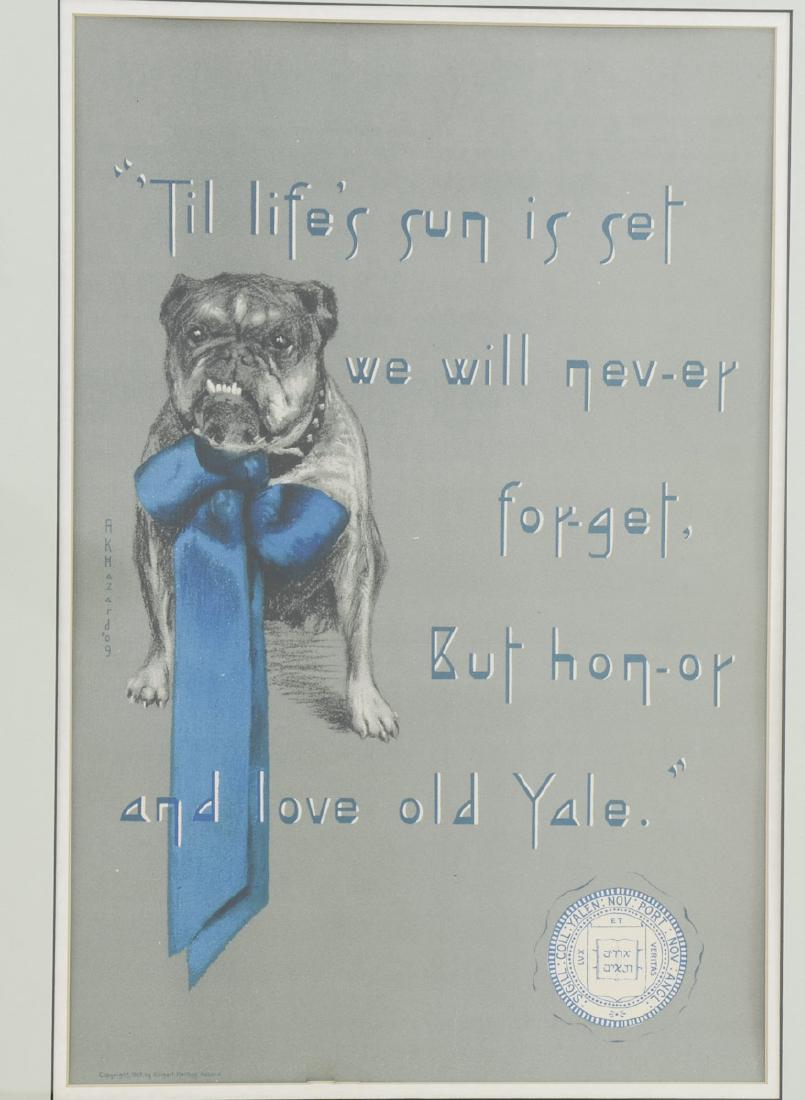 Yale University Bulldog Lithograph (1 of 3)