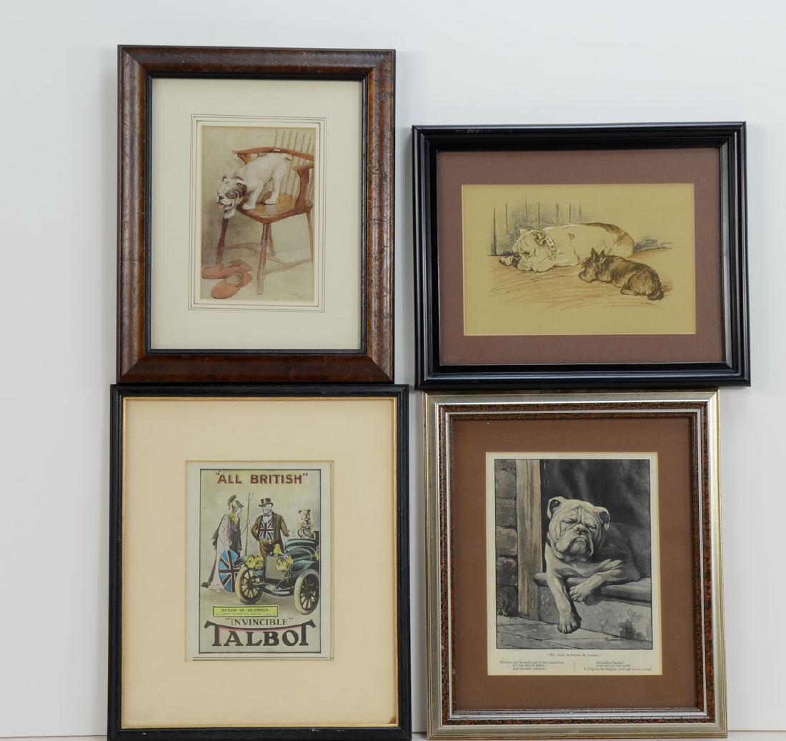 Four framed Bulldog Prints (1 of 5)