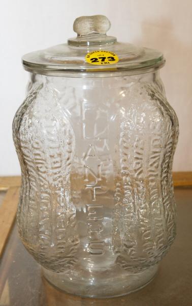 Planter's Peanut Jar - 4 corner peanut design: Planter's Peanut Jar - 4 corner peanut design