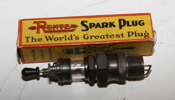 Rentz spark plug NOS with box: Rentz spark plug NOS with box