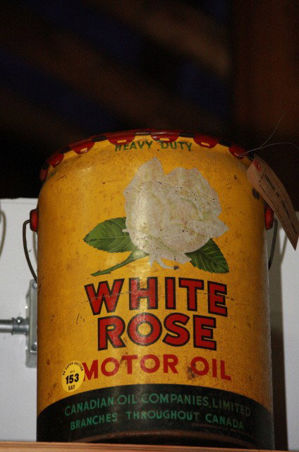En-ar-co motor oil tin 5 gallon: En-ar-co motor oil tin