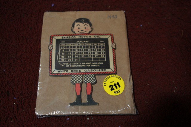 1933 En-ar-co die cut calendar: 1933 En-ar-co die cut calendar